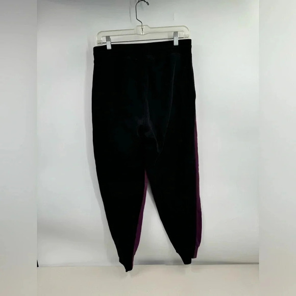 Outdoor Voices Joggers Womens L Purple/Black Colorblock Sweatpants Elastic Waist - Picture 6 of 12